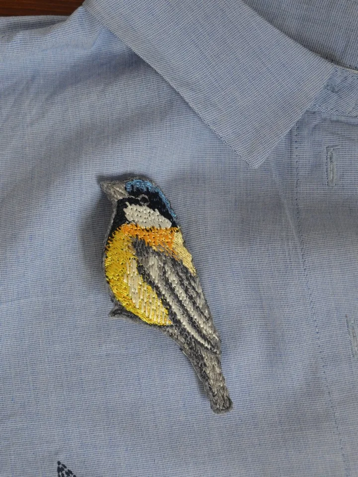 Design for the embroidery machine "Brooch-Titmouse".