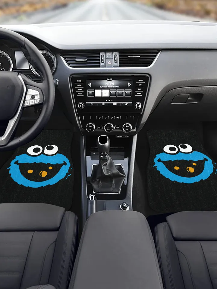Cookie Monster Front Car Floor Mats Set of 2