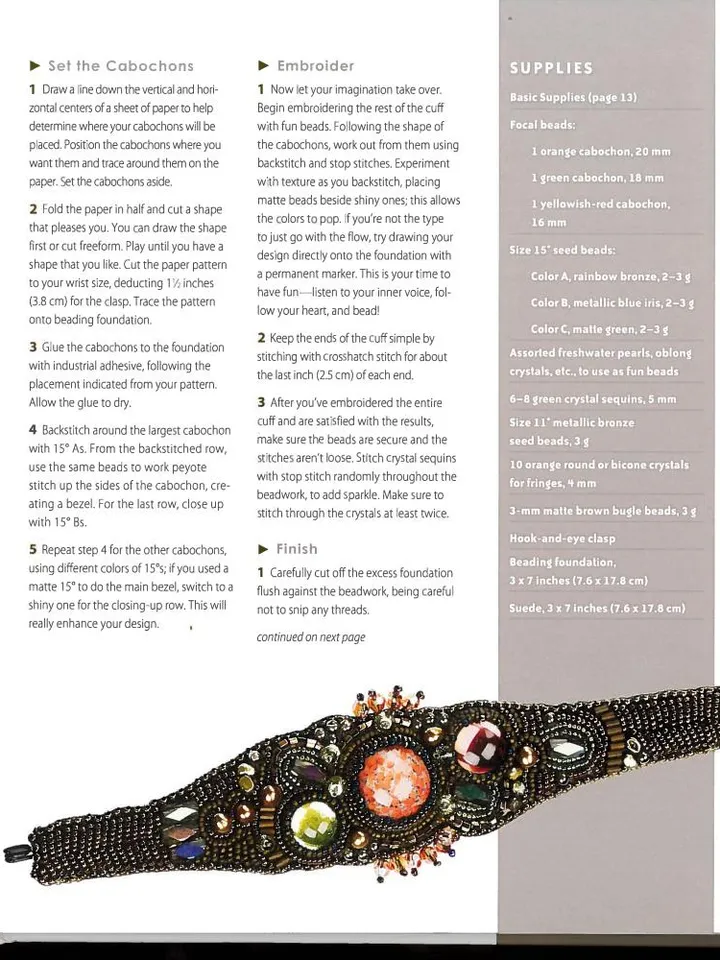 Luxurious Beaded Embroidery by Sherry Serafini: 25 Inspiring Jewelry Projects