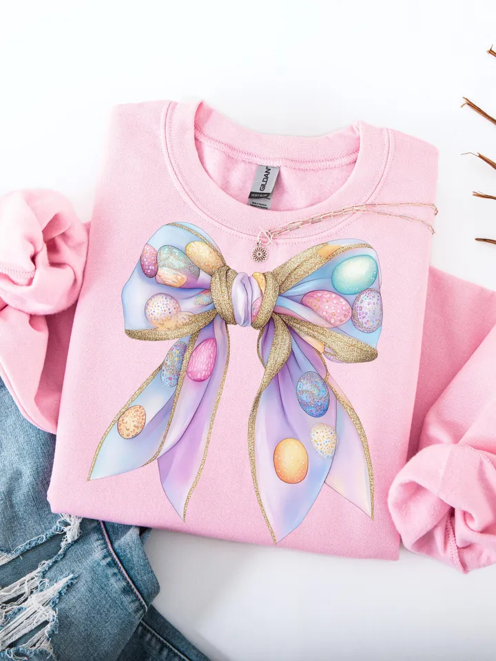 Easter Coquette Bow Png, Checkerboard pastel bow png, Easter Png, Easter Bunny Png, Easter shirt design, Spring Png, Glitter bow png