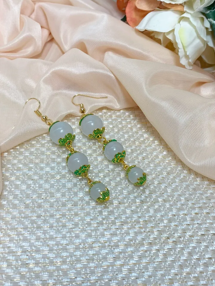 Earrings glow in the dark. Handmade jewelry.