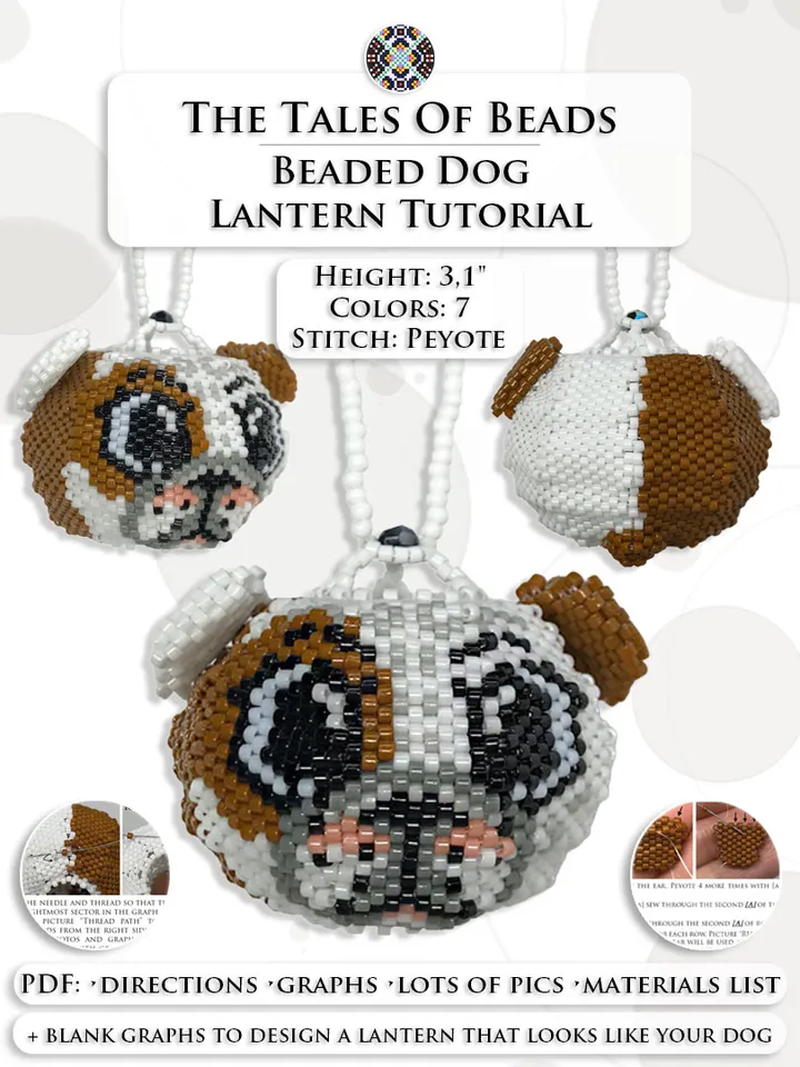 Beaded Animals Tutorials: Dog Beading Pattern