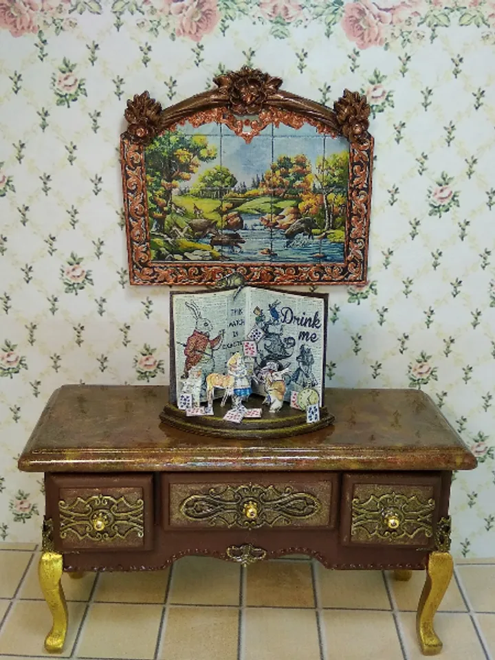 Panel for a dollhouse. Dollhouse.1:12 scale.