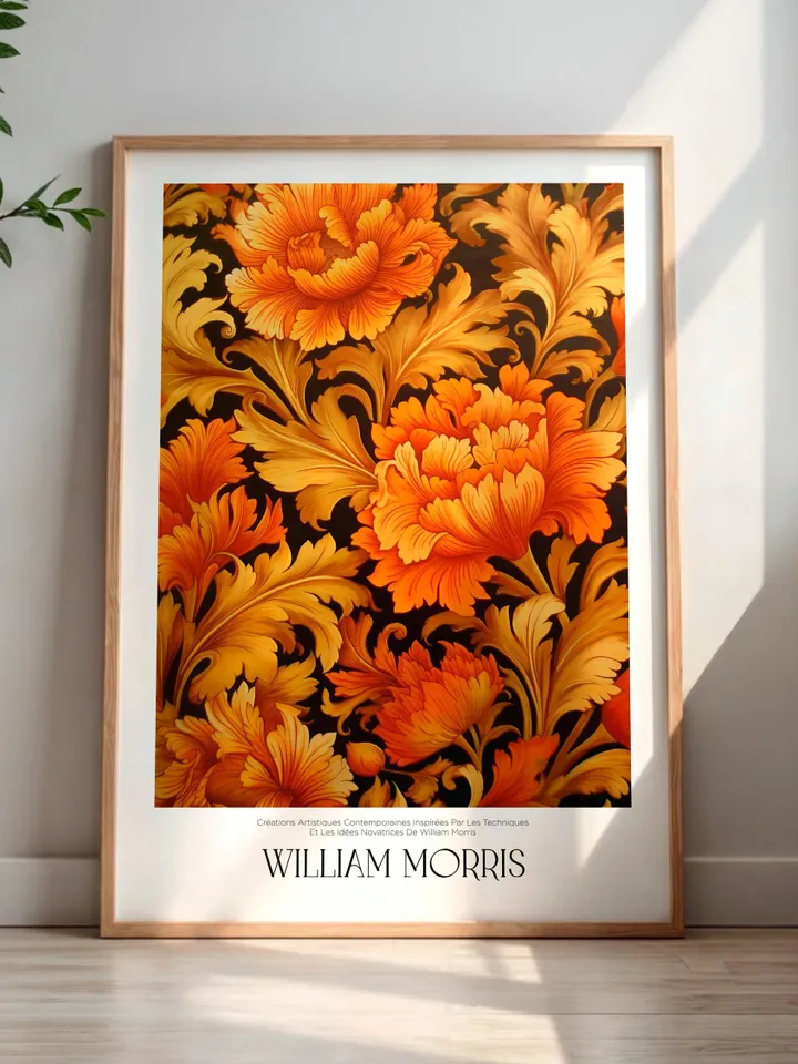 William Morris Wall Art, Vintage Botanical Print, Floral Poster Arts Decor, Digital Download, William Morris Print Digital Download AA13