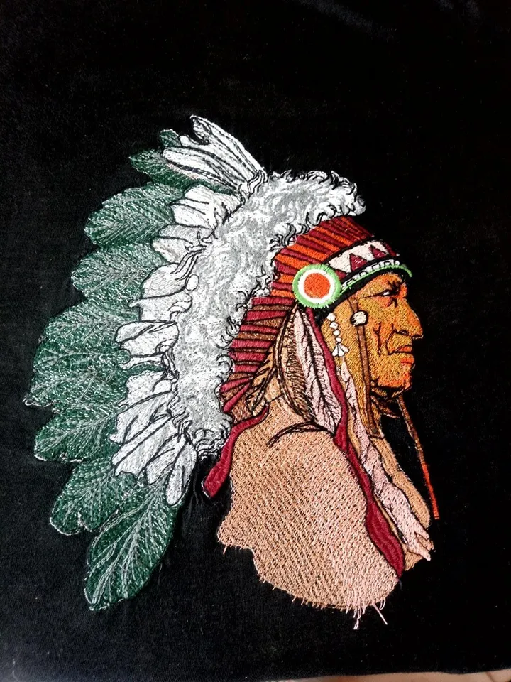 Native American Chief Machine Embroidery Design DIGITAL EMBROIDERY