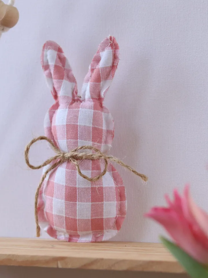 Bunnies Decor Rabbit Fabric Bunny Stuffed decoration Farm house style table decor