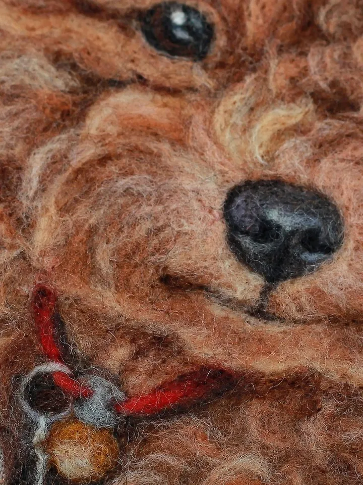 Needle Felted dog, Realistic pet portrait