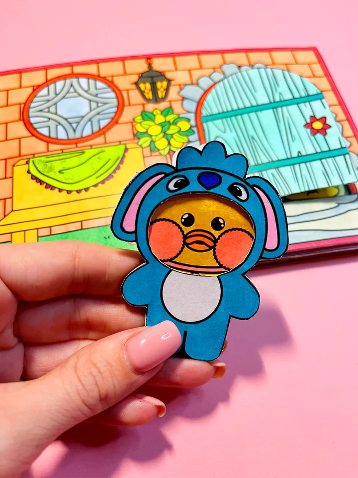 Coloring page house Lalafanfan in the album
