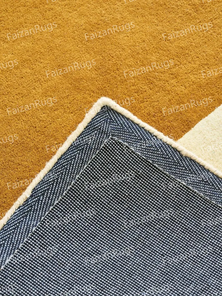 Buy 8x10 Antique Cut-Pile Mustard Color Hand Tufted Rug 100% Wool For Living Room, Bed Room, Kids Room In Any Size 10x14,10x12,9x12,8x10,6x9