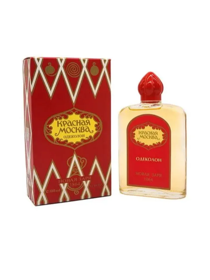 Krasnaya Moskva /Moscow Rouge / Novaya Zaraya. Russian legendary classic Eau de Cologne 100ml/ 3.4 oz.