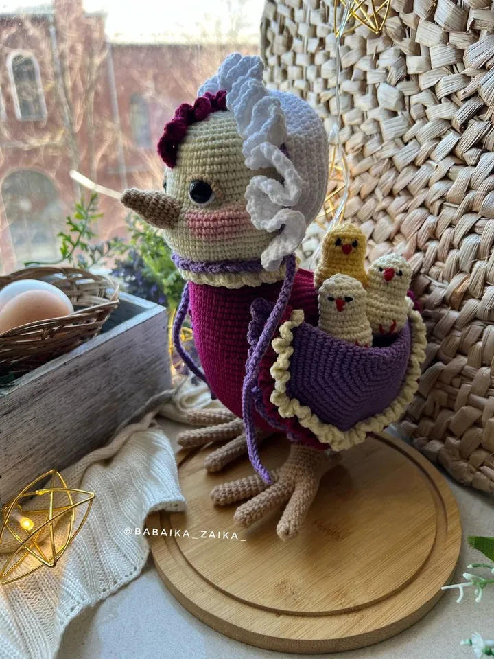 PDF Crochet Easter Chicken and Chicks Pattern, Amigurumi Chick Pattern, Crochet Easter Pattern, Crochet Chick, Amigurumi animal Crochet bird