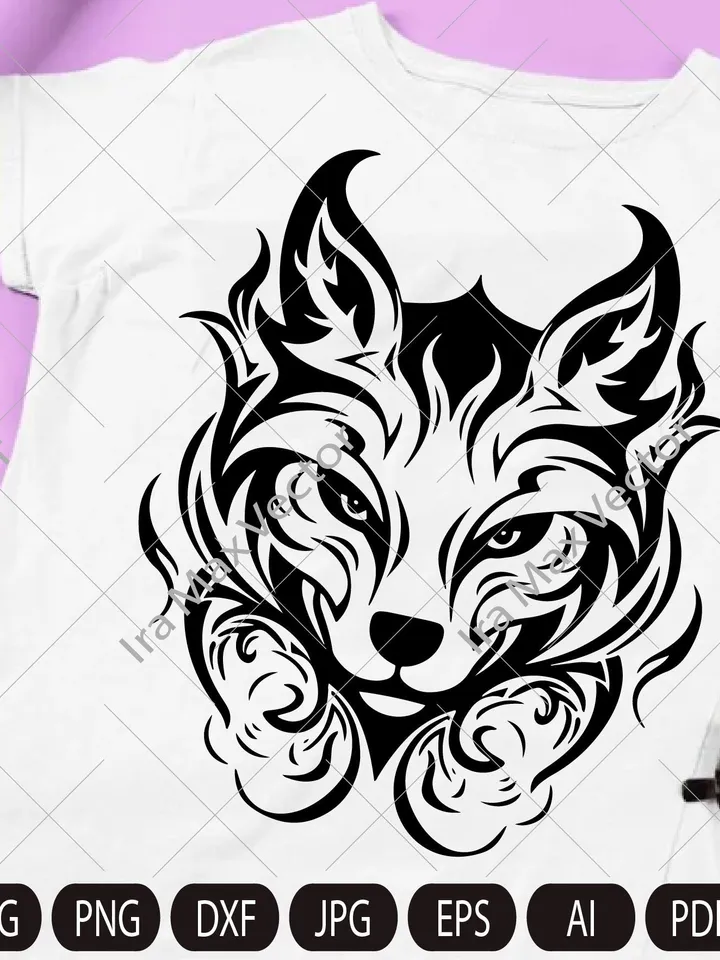 FOX Face svg / Fox Head svg / Fox svg /Fox Mascot svg / Fox Printable / Fox heraldic/ INSTANT DOWNLOAD
