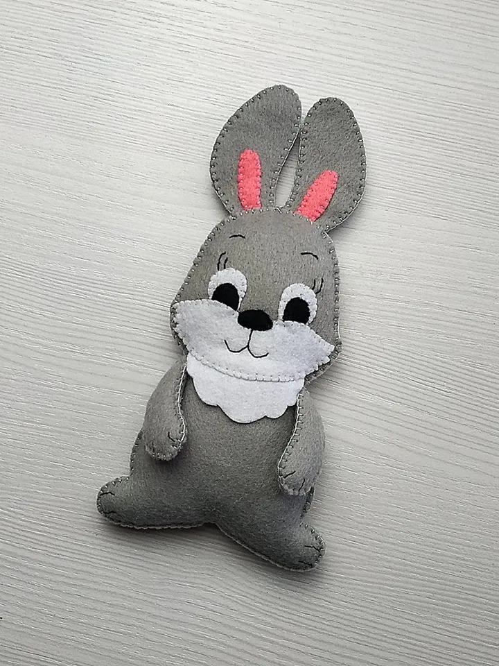 Valentines day gift, bunny toy, gift for her, gift for him, felt toys, Valentine day decor, Valentine heart, Valentine love ornament, felt heart ornament, Valentine bunny gift