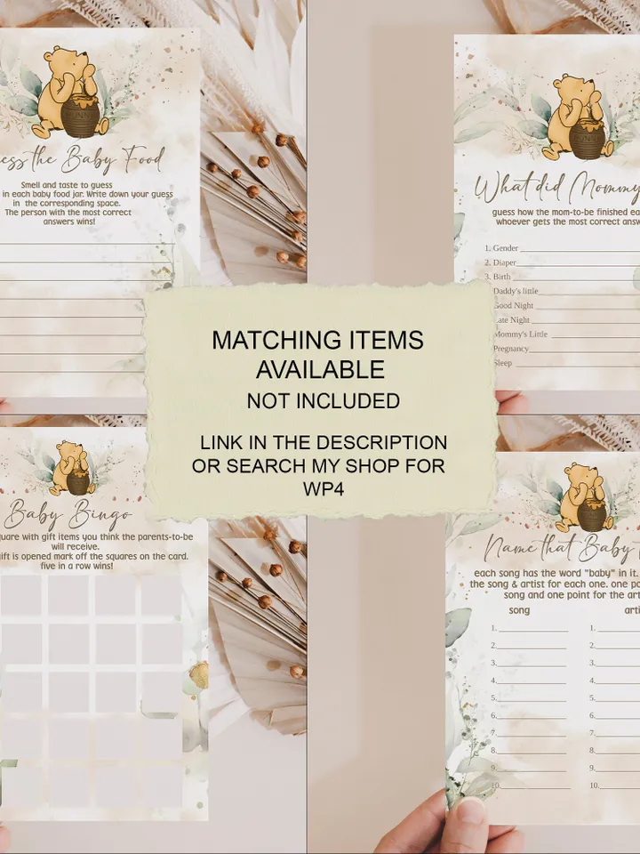 Juice Label Winnie the Pooh; Winnie the Pooh 1st Birthday; Printable Juice Label; Winnie the Pooh Party Decoration; Editable Winnie Pooh WP4