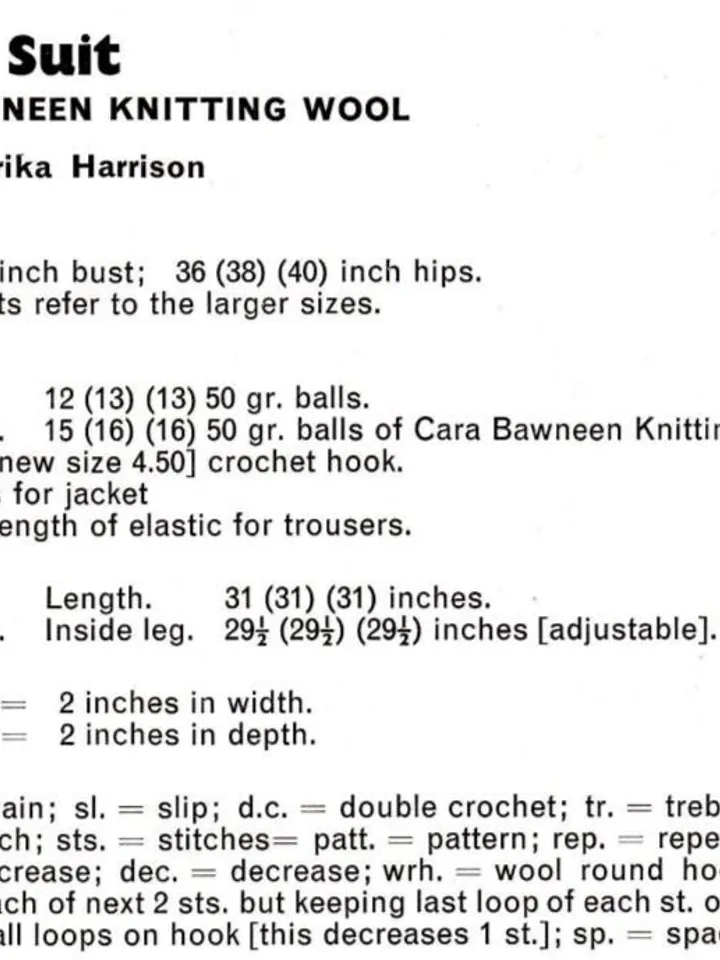 Crochet trouser suit pattern , crochet pants pattern , crochet waistcoat pattern pdf