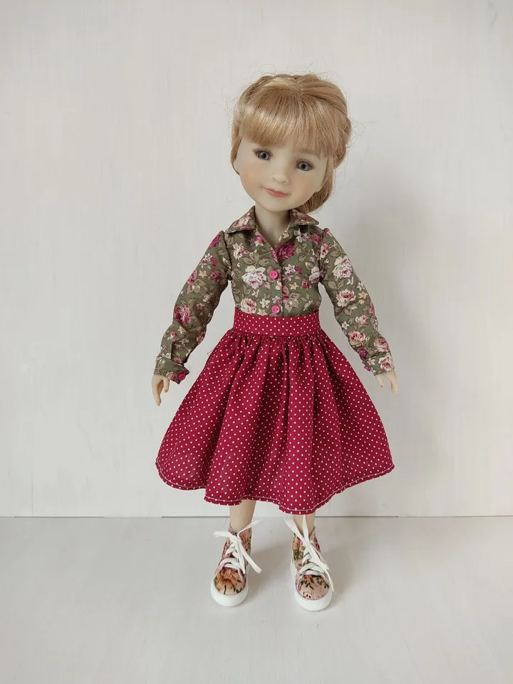 PDF sewing pattern for Ruby Red Fashion Friends dolls.