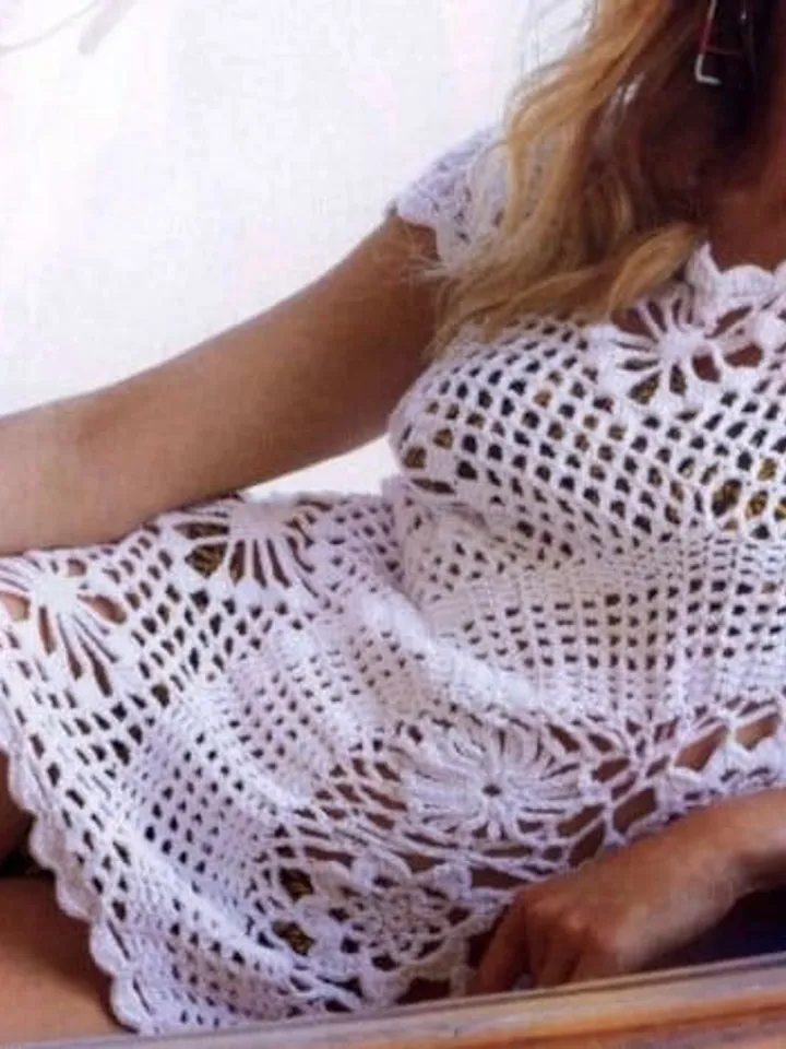 Crochet dress pattern, beach dress, crochet beach tunic pattern  PDF