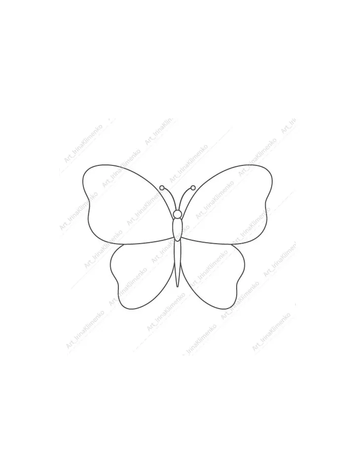 Butterfly 3 vector doodle EPS