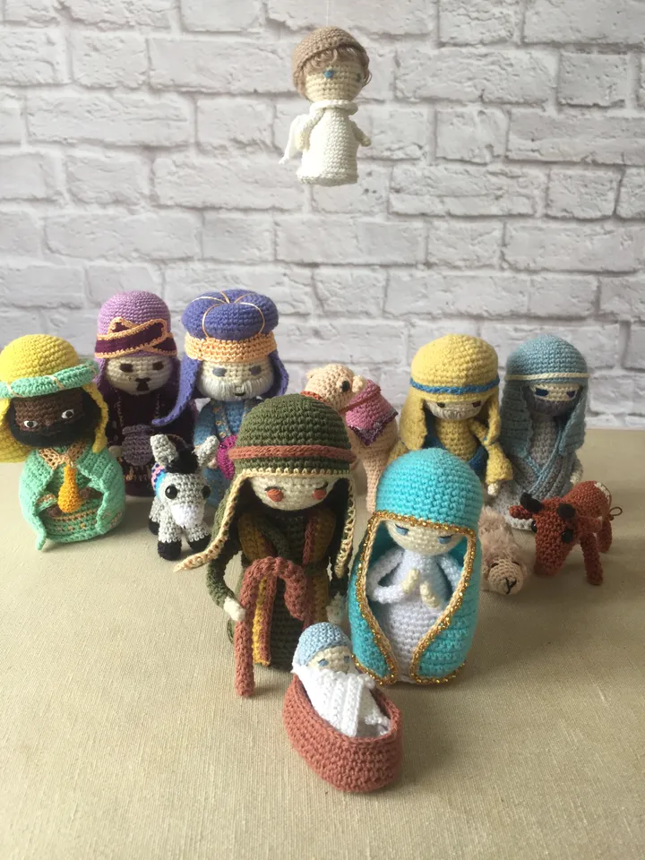 Crochet Pattern Christmas Nativity 3pcs