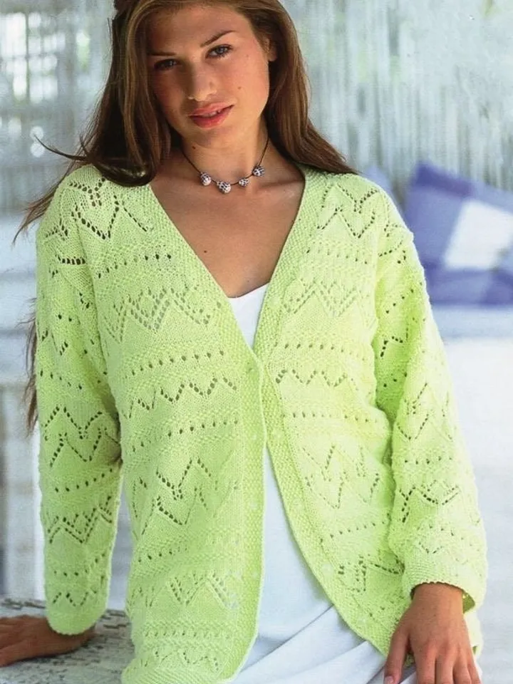 Knitting cardigan sweater, lace cardigan knitting , women cardigan pattern pdf cable jacket instant download