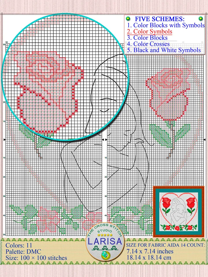 Mother’s Day Cross Stitch Pattern | Mom Cross Stitch Pattern