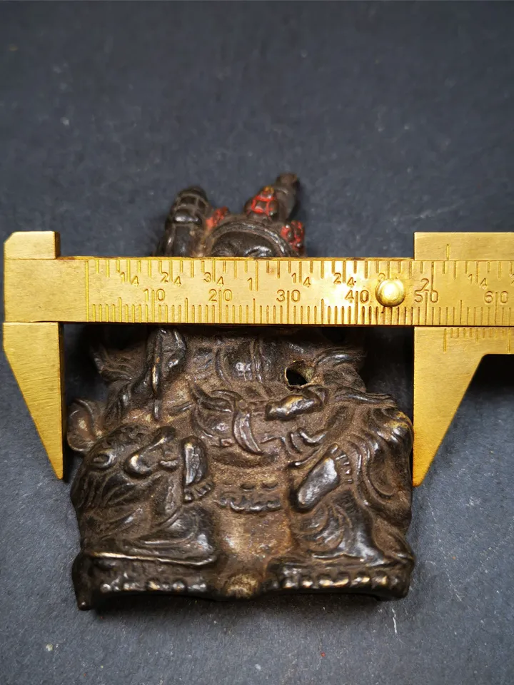 Gandhanra AcientTibetan Buddhist Statue,Terma,Vaisravana,Buddha of Wealth,60 Years Old