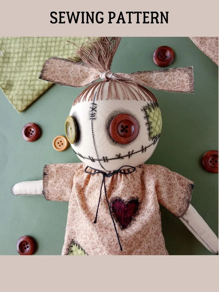 Voodoo Doll Sewing Pattern PDF