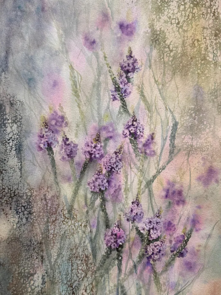 Wildflowers Painting Original Watercolor Flowers Wall Art Floral Artwork