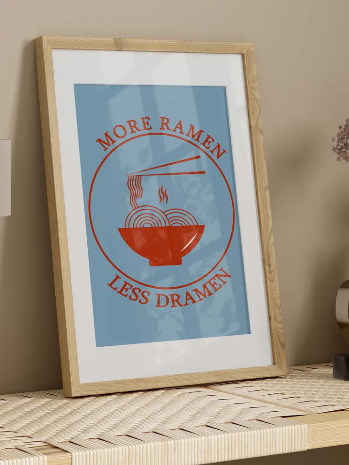 More Spaghetti Wall Print Retro Kitchen Wall Decor Pasta Lover Print Digital Download Print More Expresso Poster Italian Food More Ramen