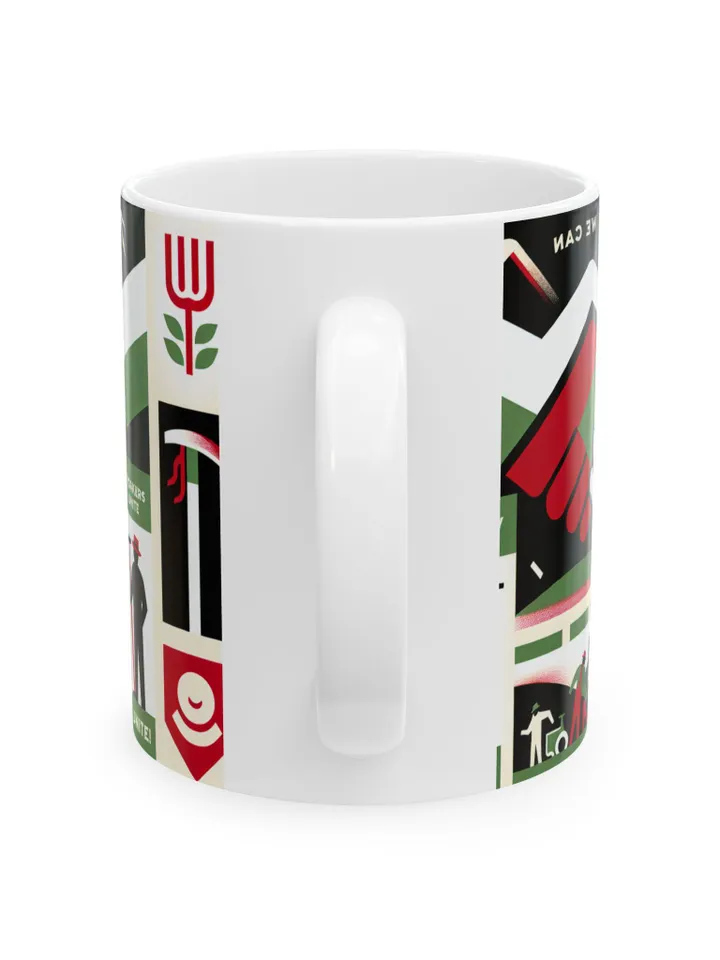 César Chávez Day Ceramic Mug | Sí Se Puede Coffee Cup | Farm Workers Unite Mug | Social Justice Coffee Mug, Worker Solidarity Gift, 11oz