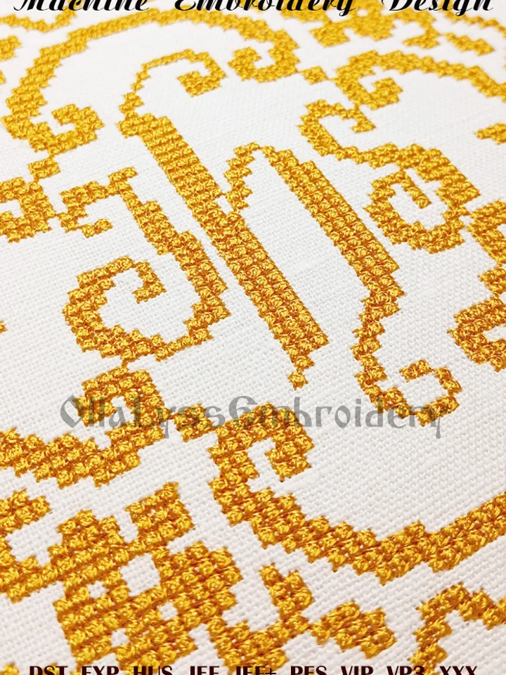JHS Christogram embroidery design - Free