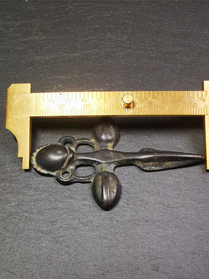 Gandhanra Vintage Phurba Amulet,Kila(Dorje Phurba) Pendant,Tibetan Budhist Ritual Implement,made of Thokcha,2.6&quot;,60 Years Old