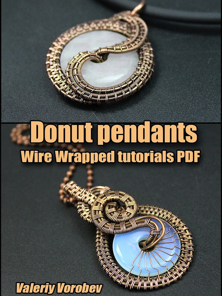 Wire wrap a donut pendants tutorials PDF