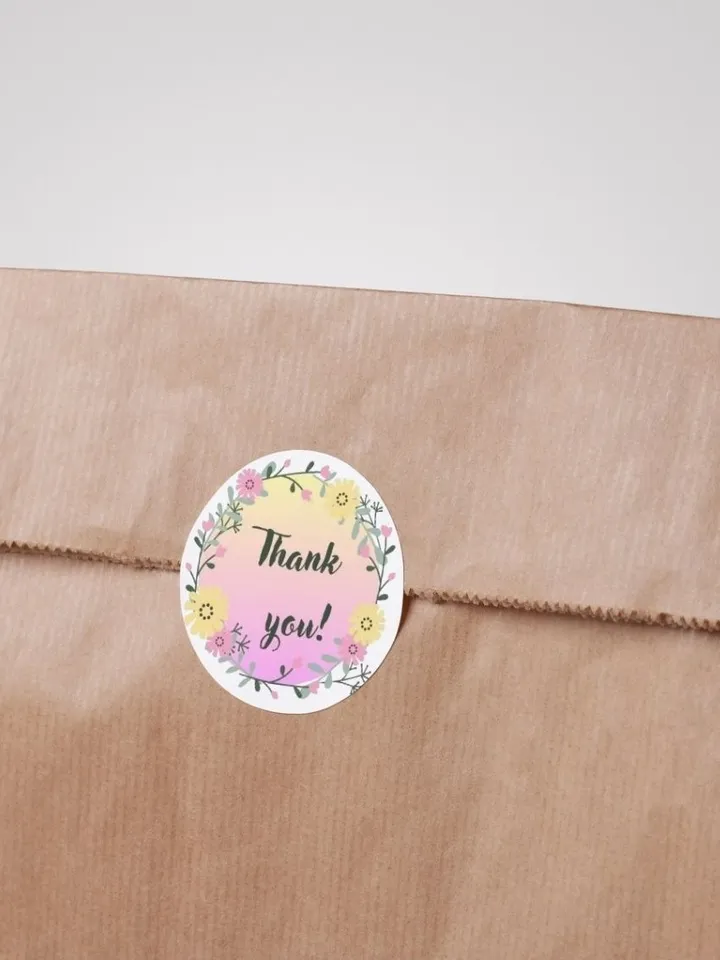 Self-printing template "Thank you"