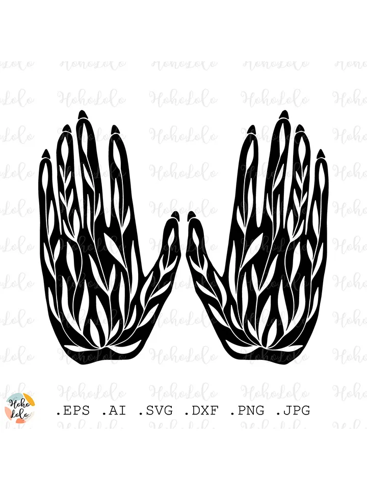 Magic Hand Svg, Magic Hand Boho, Magic Hand Scandi, Magic Hand Cricut, Magic Hand Silhouette, Magic Hand Template Dxf, Magic Hand Clipart Png
