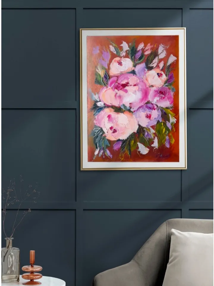 Peonies Oil Paintings| Impressionism Peony