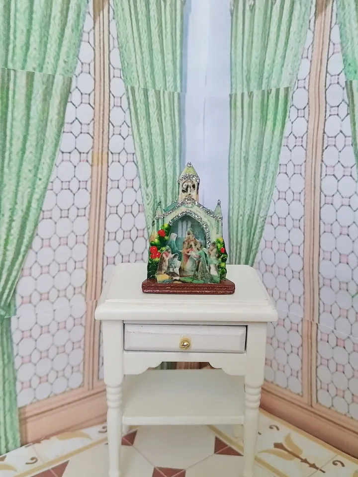 Nativity Scene. Dollhouse Miniature. 1:12. Handmade. Christmas. Christmas Gift. Author's design.