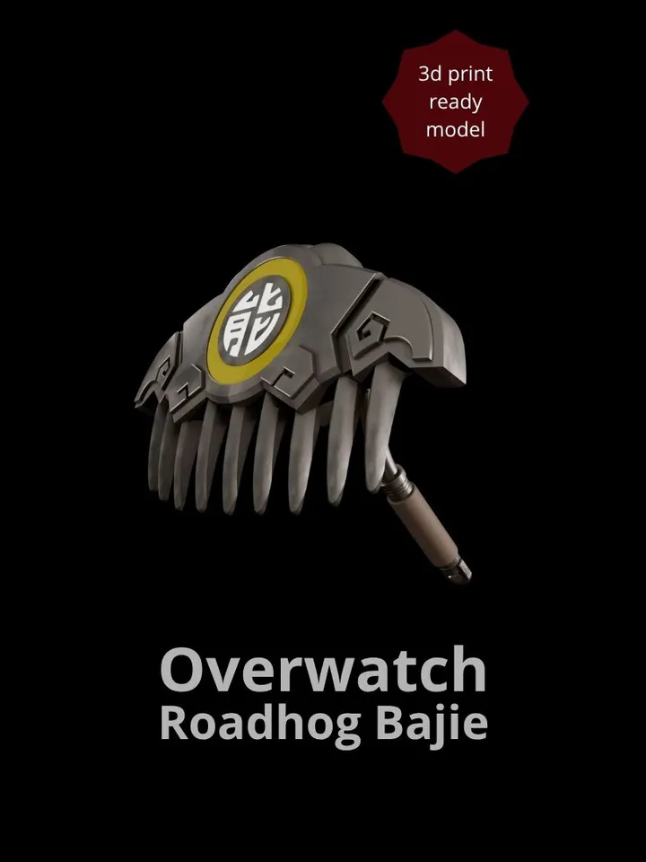 Roadhog Bajie Skin Hook – Overwatch cosplay prop – Split Parts