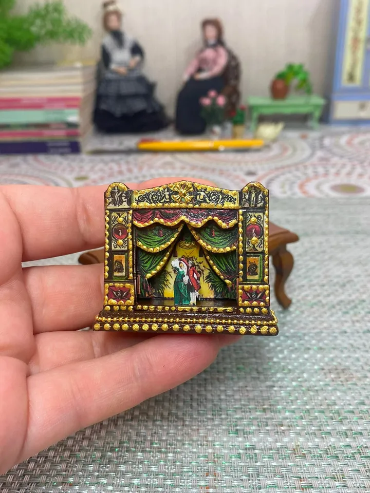 DIGITAL DOWNLOAD FOR PRINT. TUTORIAL.Video master class on creating a puppet theater.1:12.