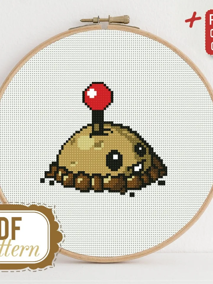 Cross stitch pattern Potato Mine Cross stitch pattern Plants vs Zombies PDF Format Instant Download Home decor Modern