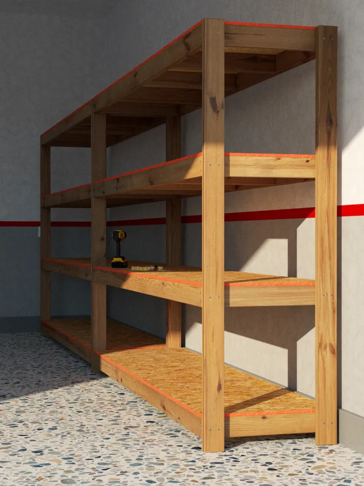 2x8 Garage Shelves Plans, PDF, DIY