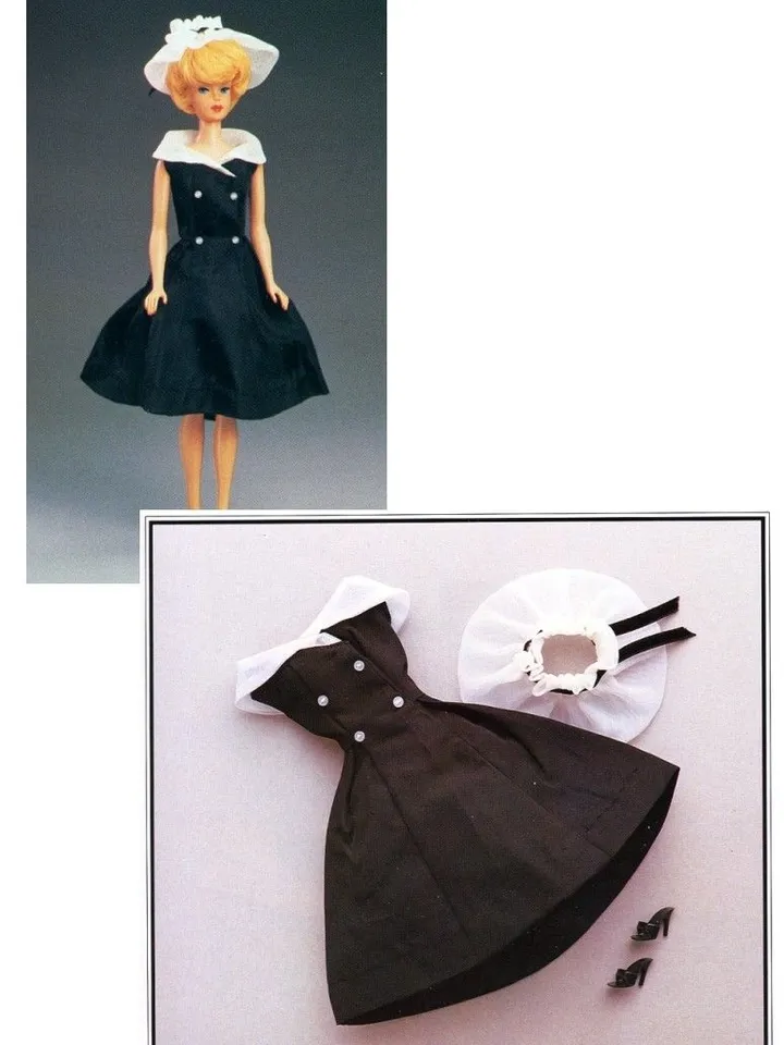 Vintage Barbie Sewing Pattern After Five Wardrobe Clothes for Dolls 11-1/2" Digital Download PDF