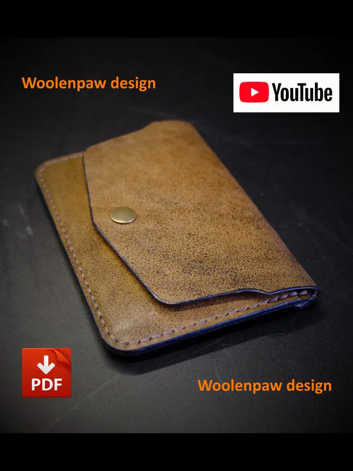Passport holder - leather pattern.PW10