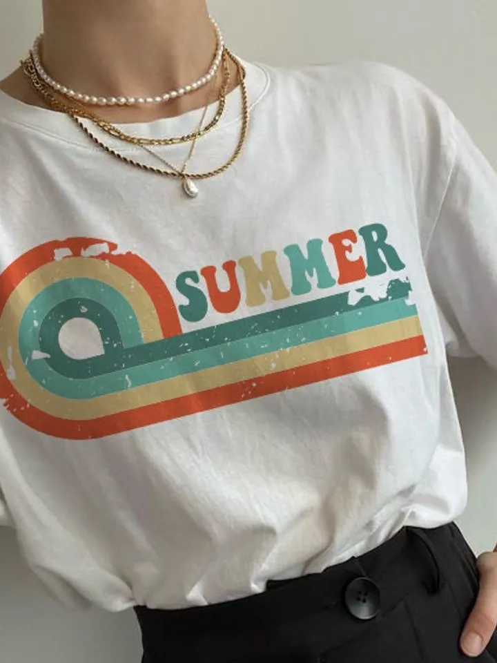 Retro Summer PNG, Retro Smile Daisy Sublimation, Aesthetic Ocean Hoodie T-Shirt Front Back Design, Distressed Groovy Beach DTF Transfer