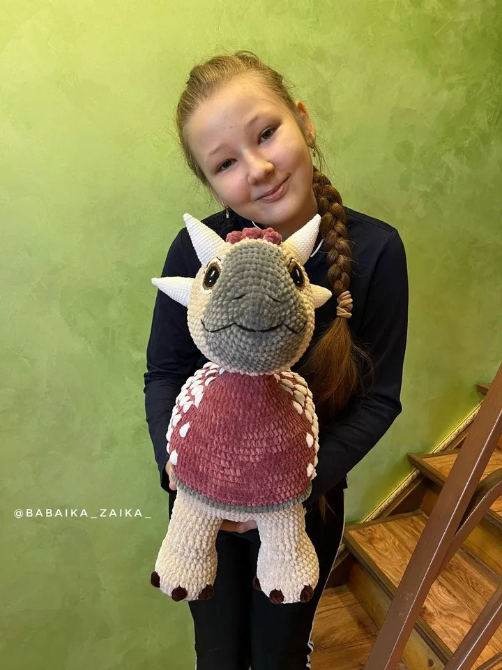 PDF Crochet Ankylosaurus Pattern, Plush Dinosaur Amigurumi, Baby Dino Crochet Pattern, Cute Dinosaur Toy, Crochet Animal Pattern
