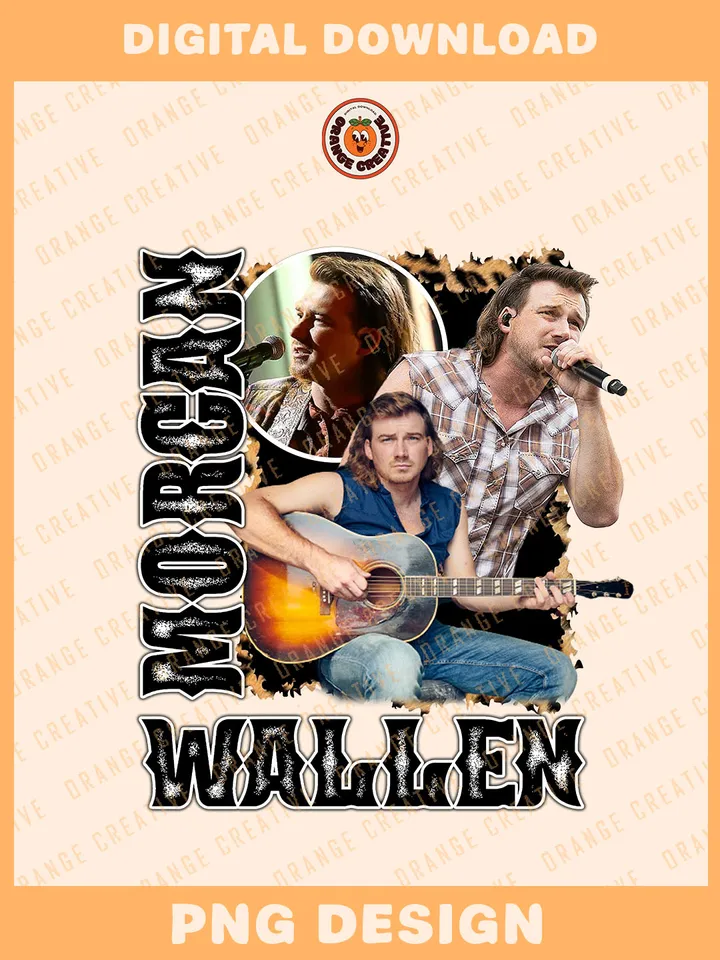 Retro 90s Mor.gan Wallen Leopard Bootleg T-shirt PNG, 90s Bootleg Template, Graphic Mor.gan Wallen PNG Files, Custom Bootleg Country Music Tee, Digital Download