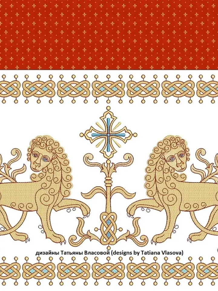"EMB Lions" working files for machine embroidery