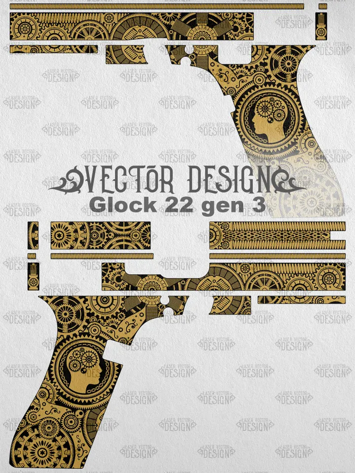 VECTOR DESIGN Glock 22 gen 3 Steampunk