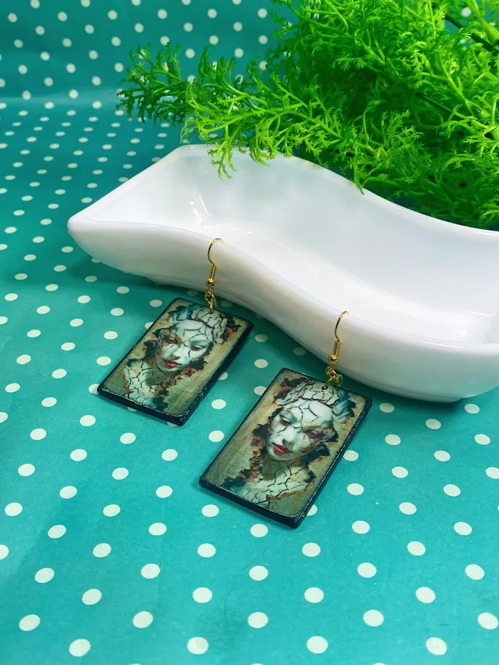 Handmade earrings.Handmade jewelry. Author's design.
