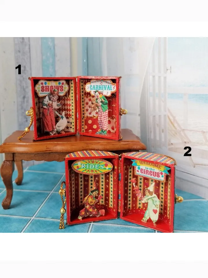 Circus for the dollhouse. Miniature circus. 1:12. Dollhouse miniature.